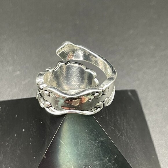 Boho Flower and Hummingbird Adjustable Spoon Ring #1357 - Picture 7 of 14